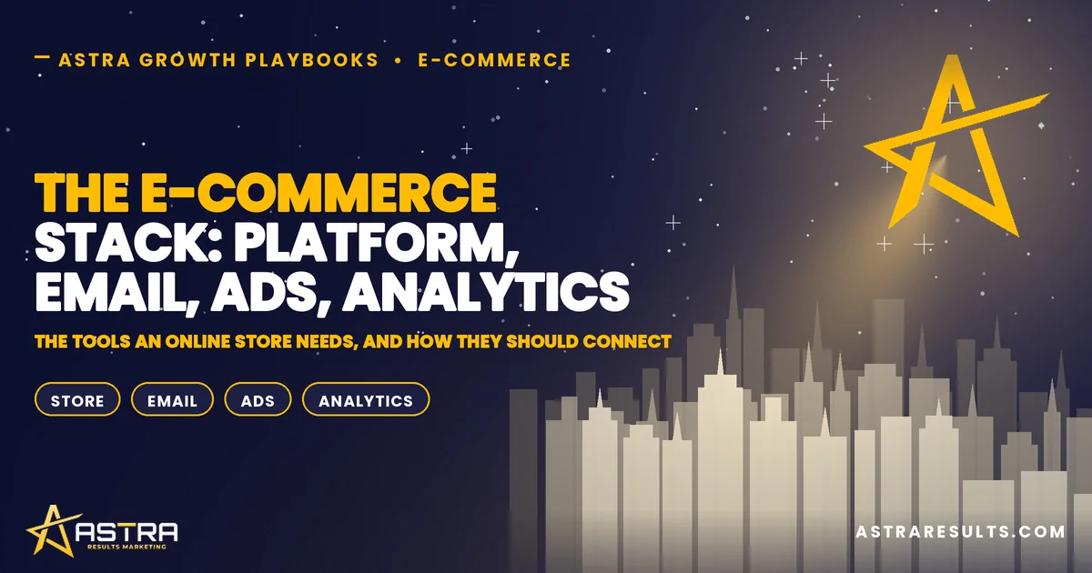 The E-Commerce Stack: Platform, Email, Ads, Analytics