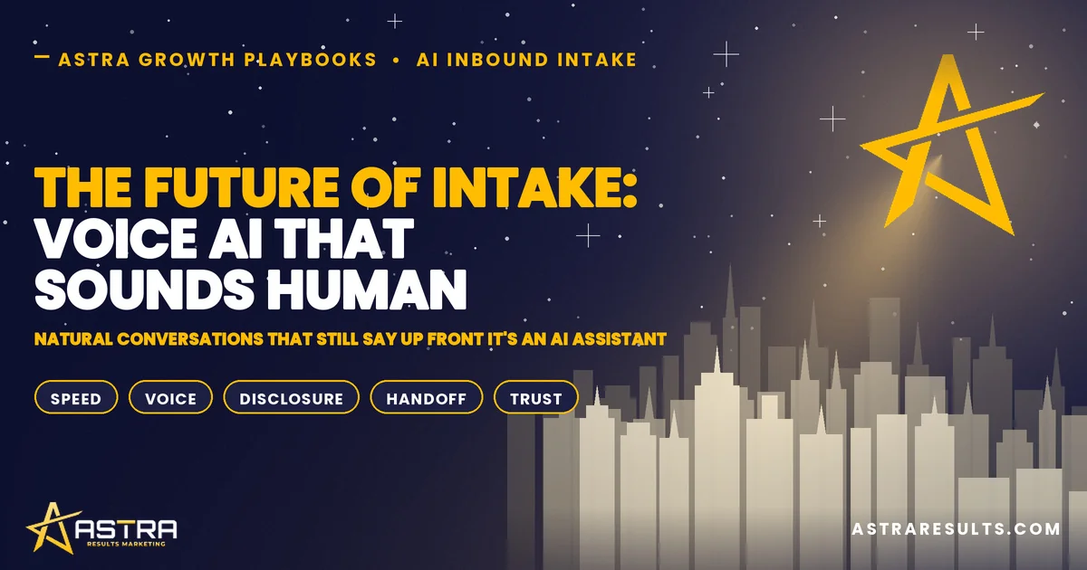 The Future of Intake: Voice AI That Sounds Human