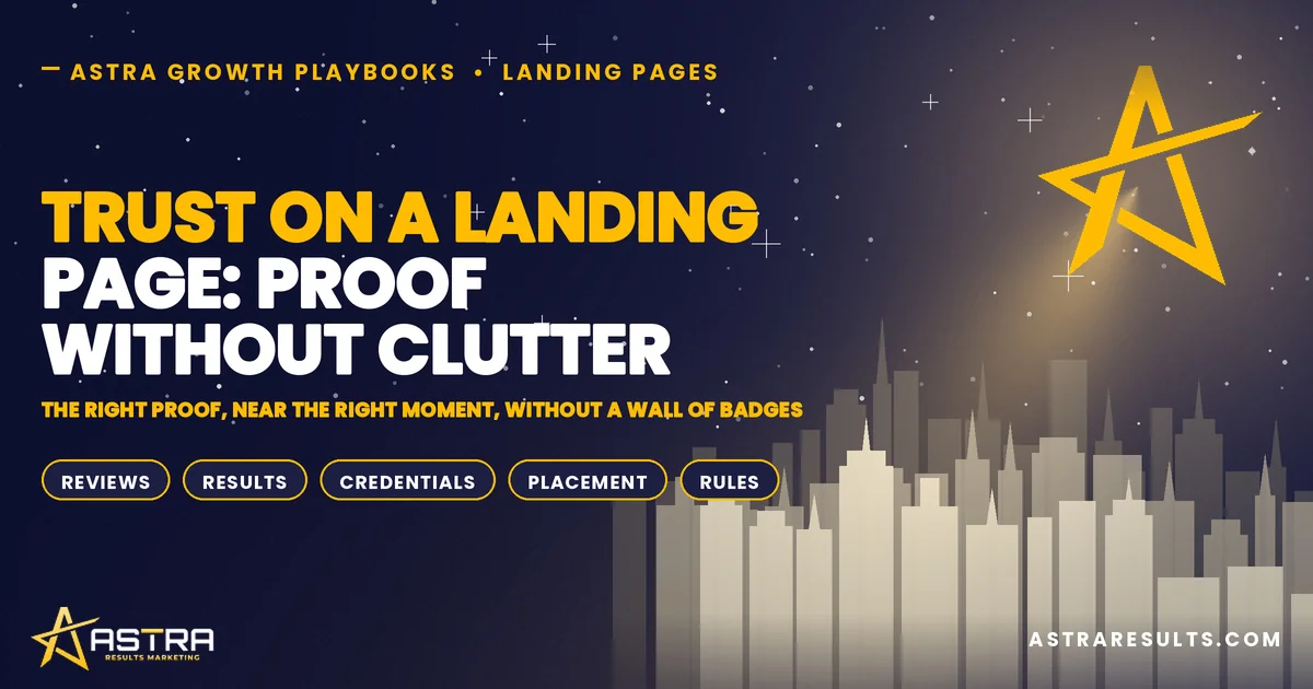 Trust on a Landing Page: Proof Without Clutter