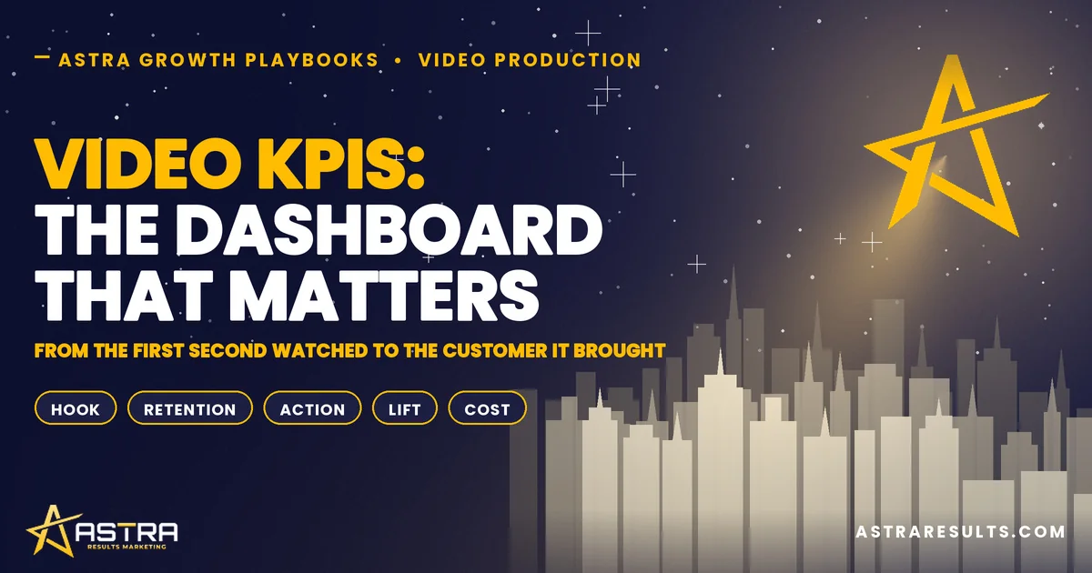 Video KPIs: The Dashboard That Matters