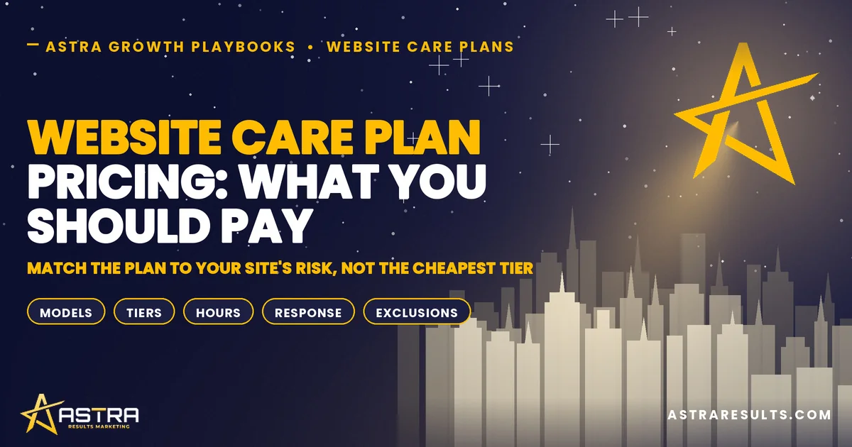 Website Care Plan Pricing: What You Should Pay