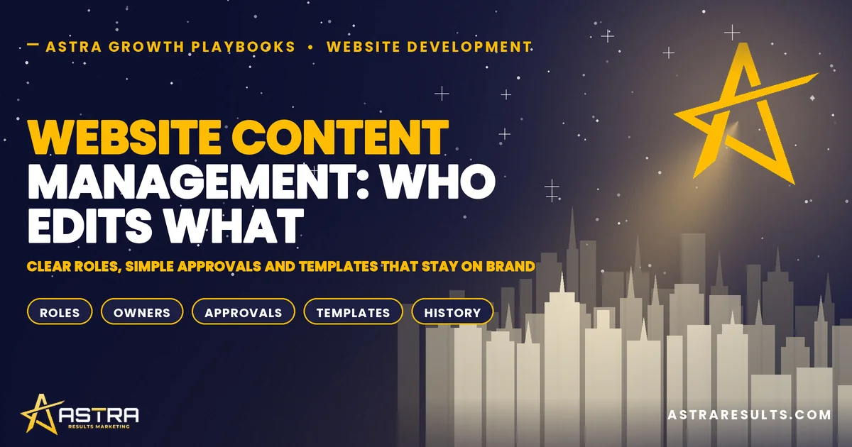 Website Content Management: Who Edits What