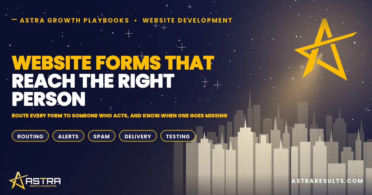 Formularios Web que Llegan a la Persona Correcta