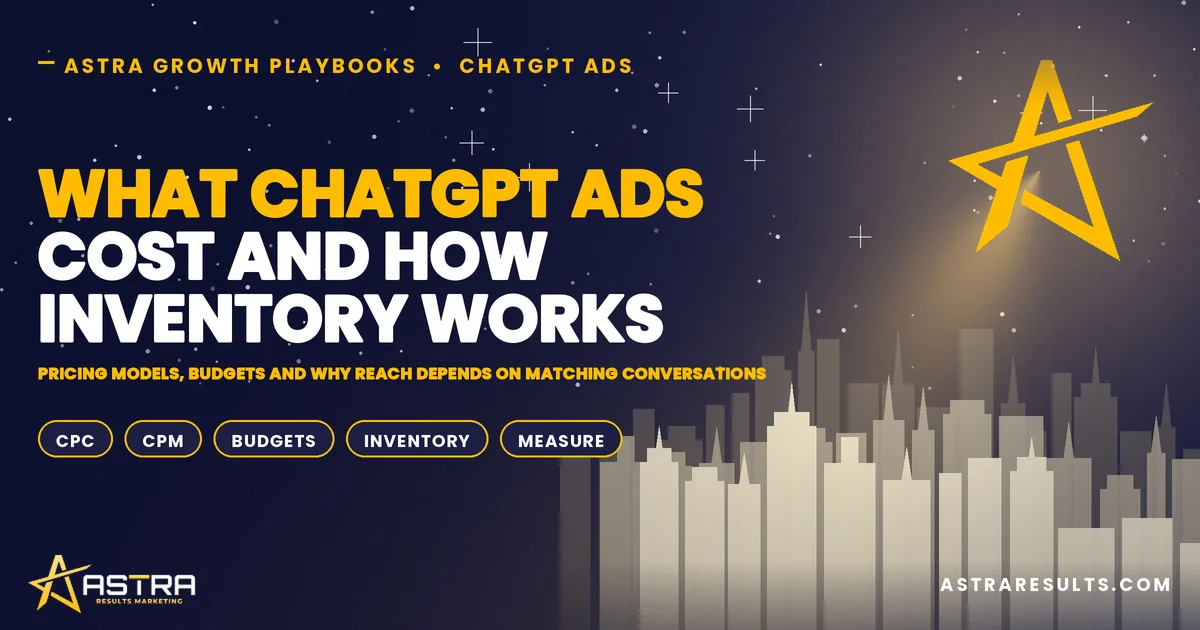 What ChatGPT Ads Cost and How Inventory Works