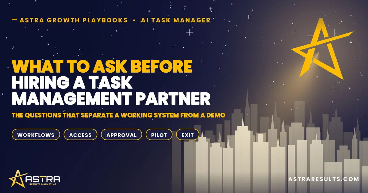What to Ask Before Hiring a Task Management Partner