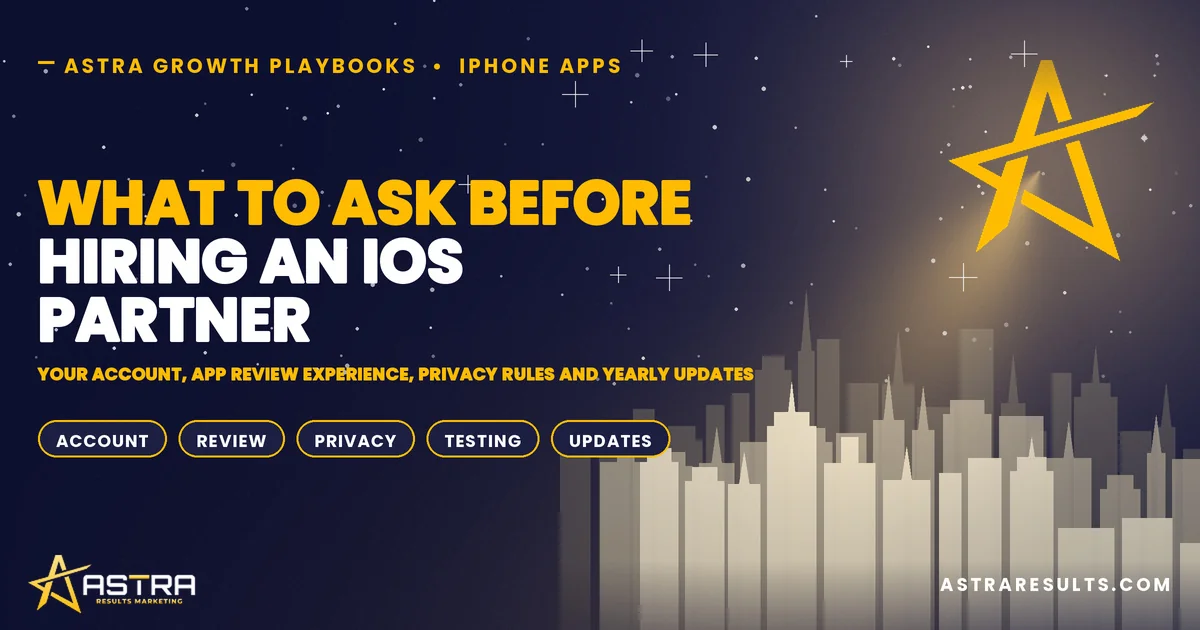 What to Ask Before Hiring an iOS Partner