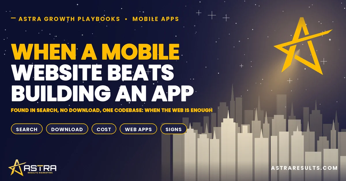 Cuándo un Sitio Web Móvil Es Mejor que Crear una App