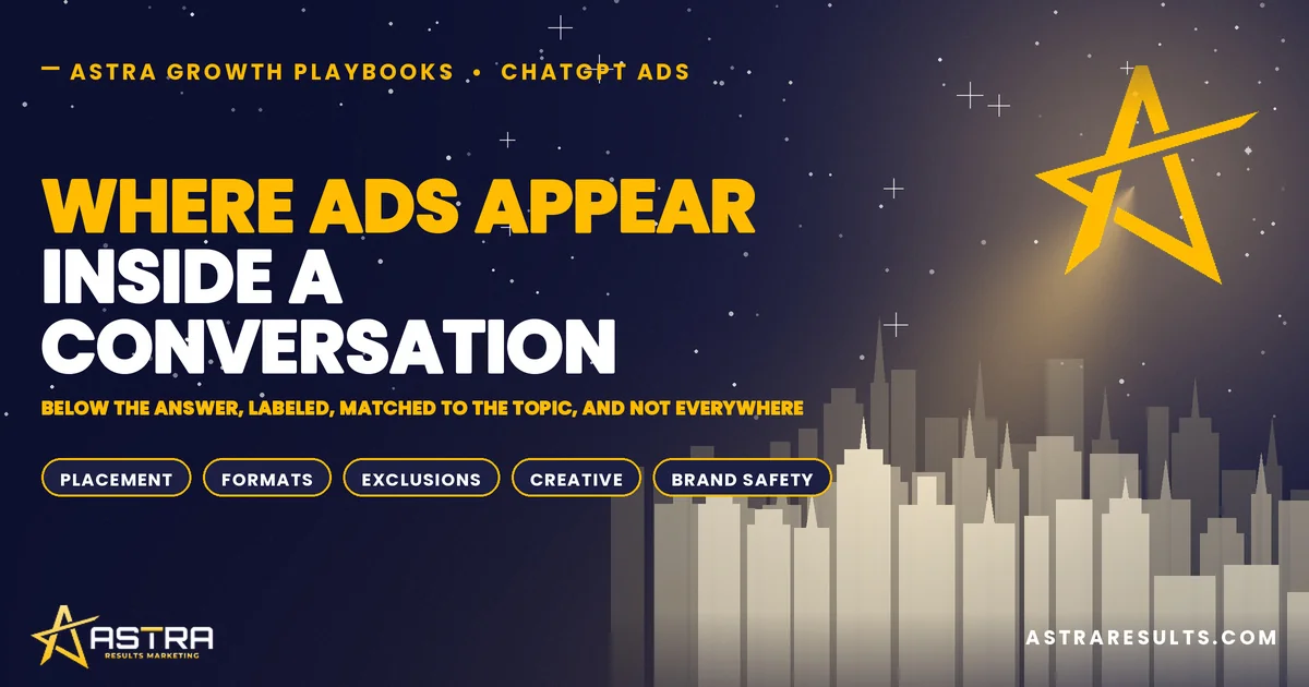 Where Ads Appear Inside a Conversation