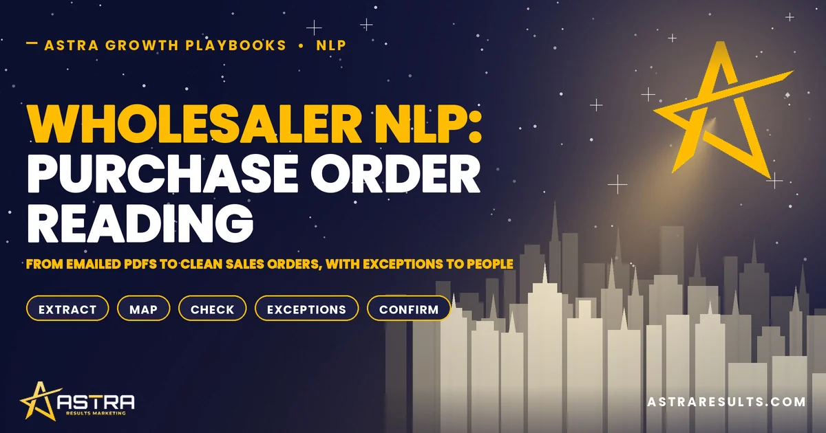 Wholesaler NLP: Purchase Order Reading