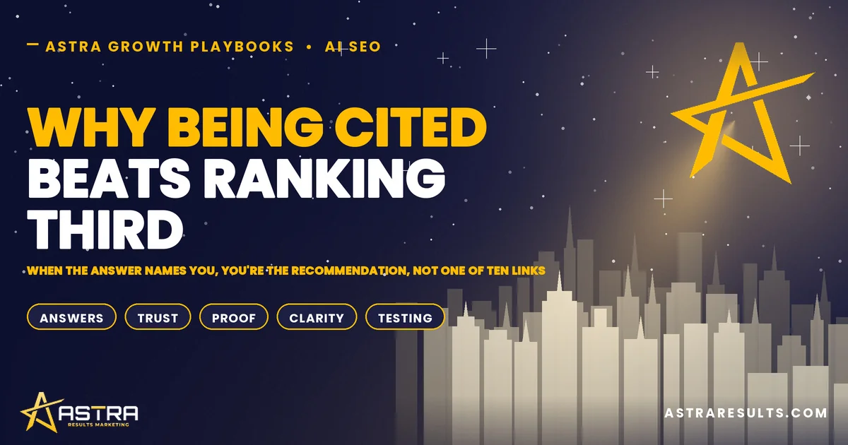 Why Being Cited Beats Ranking Third