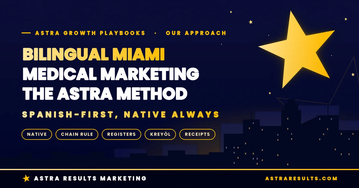 Astra's Approach to Bilingual Miami Medical Marketing