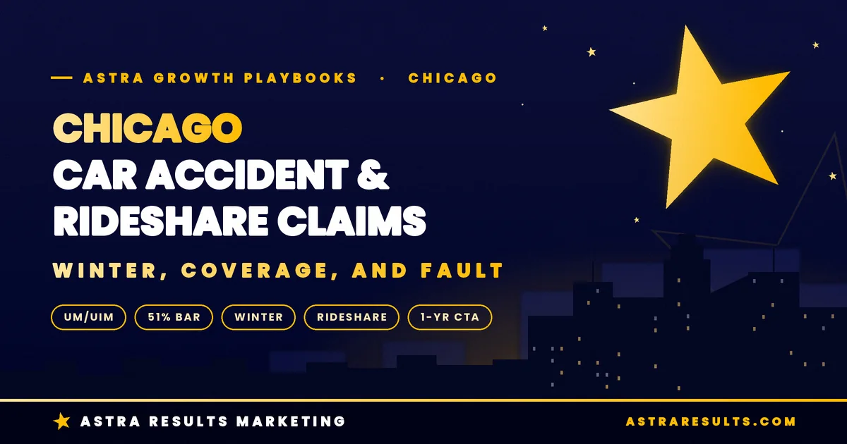 Chicago Car Accident & Rideshare Attorney Marketing