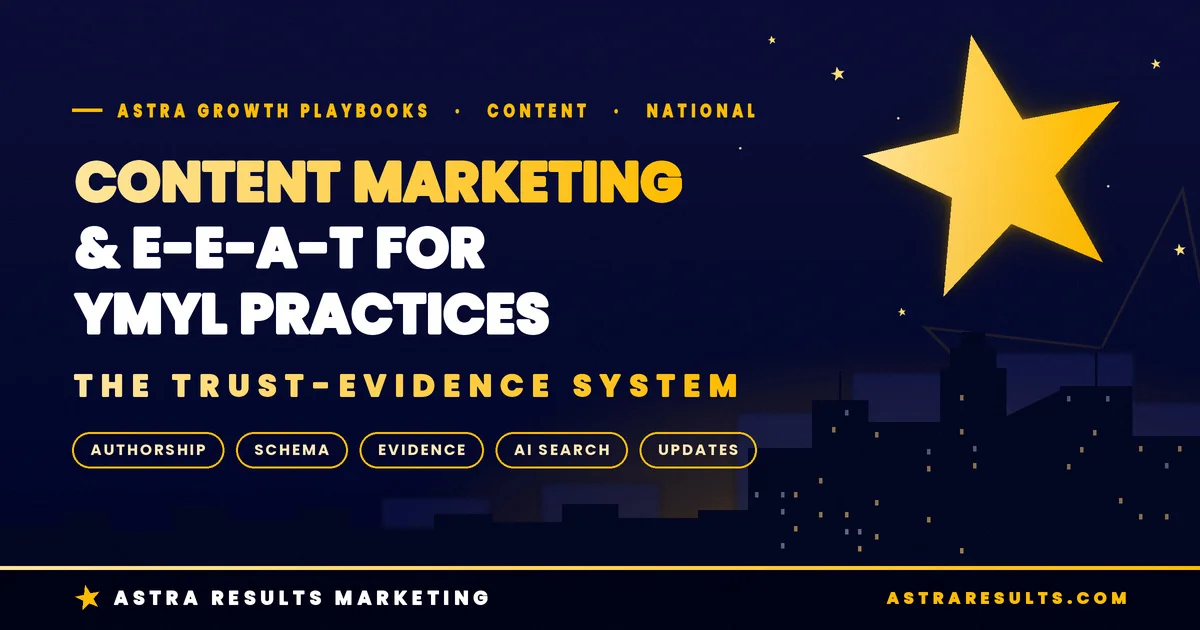Content Marketing & E-E-A-T for YMYL Practices