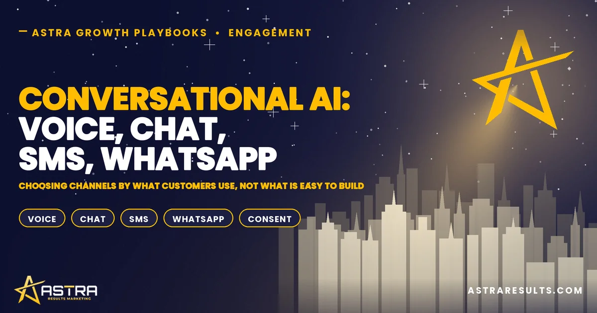 Conversational AI: Voice, Chat, SMS, WhatsApp