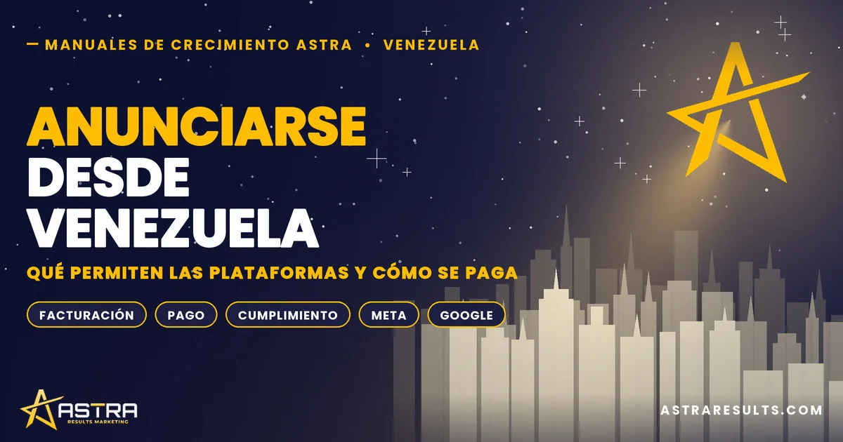 Anunciarse desde Venezuela: Plataformas y Pagos