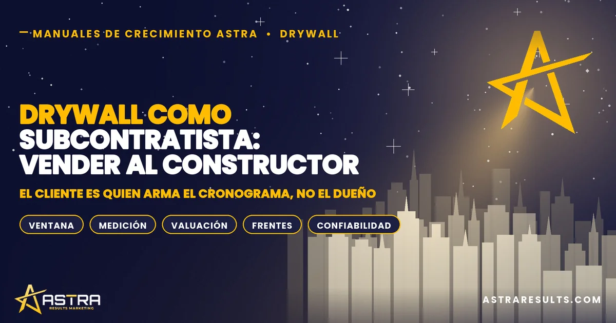 Drywall como Subcontratista: Vender al Constructor