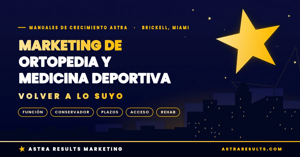 Marketing de Ortopedia y Medicina Deportiva