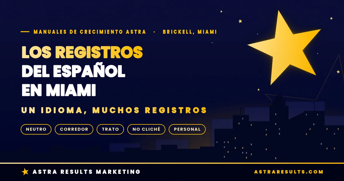 Los Registros del Español en Miami: Colombia, Venezuela y Argentina