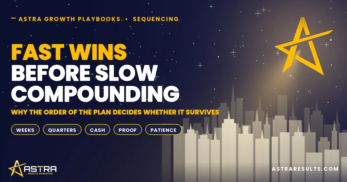 How Astra Sequences Fast Wins Before Slow Compounding