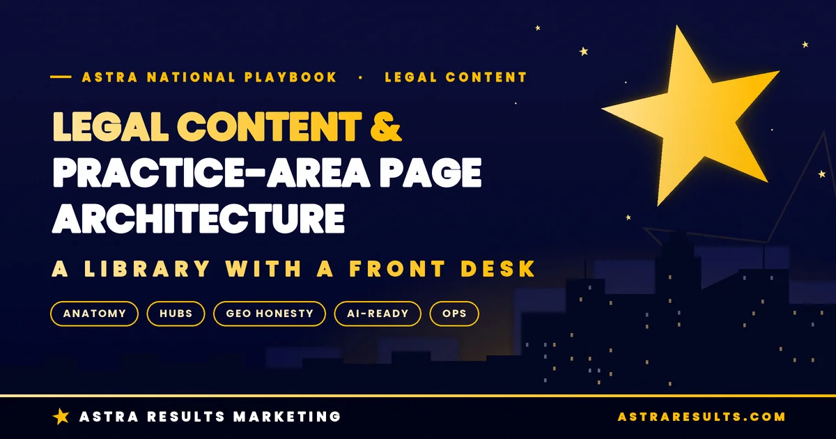 Nationwide: Legal Content Marketing & Practice-Area Page Architecture