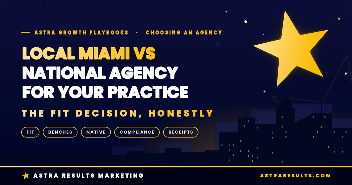 Local Miami Agency vs National Agency for Professional Practices