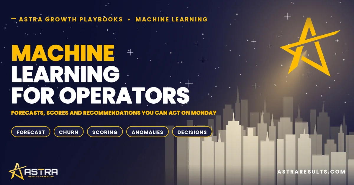 Machine Learning for Operators, Not Data Scientists