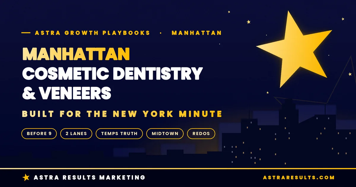 Manhattan Cosmetic Dentistry & Veneers Marketing