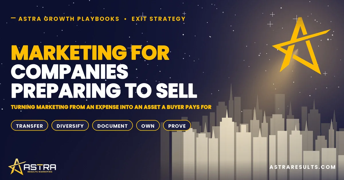 Marketing for Companies Preparing to Sell