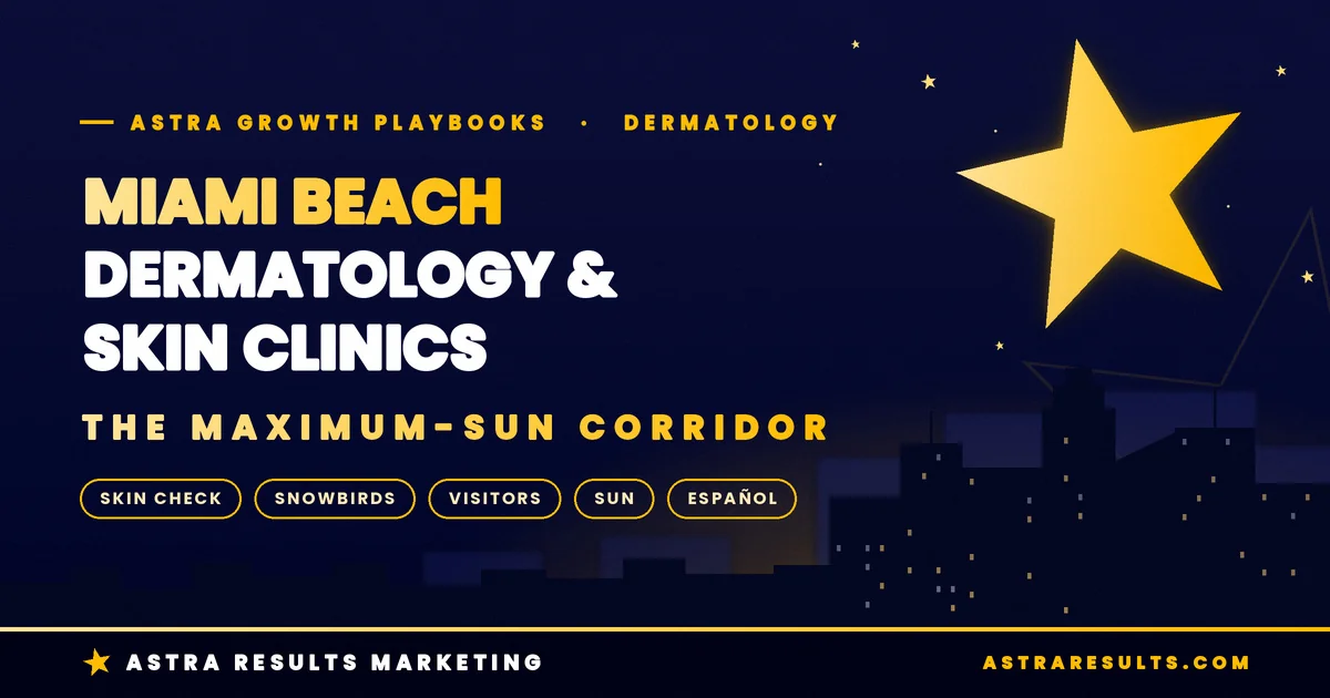 Miami Beach Dermatology & Skin Clinic Marketing