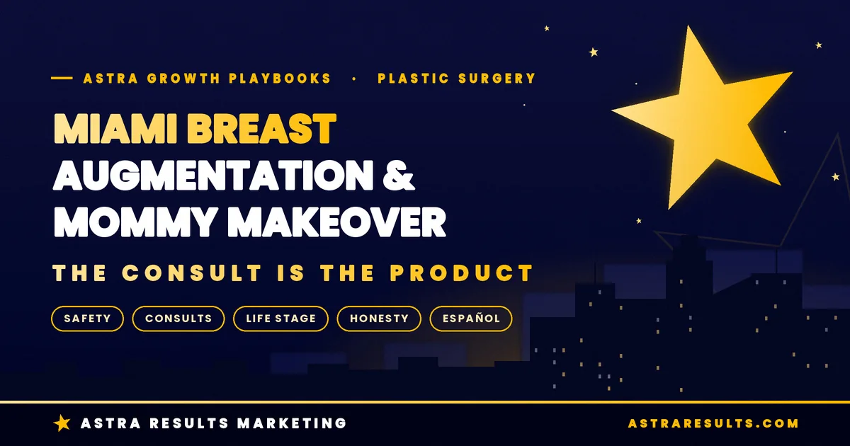 Miami Breast Augmentation & Mommy Makeover Marketing