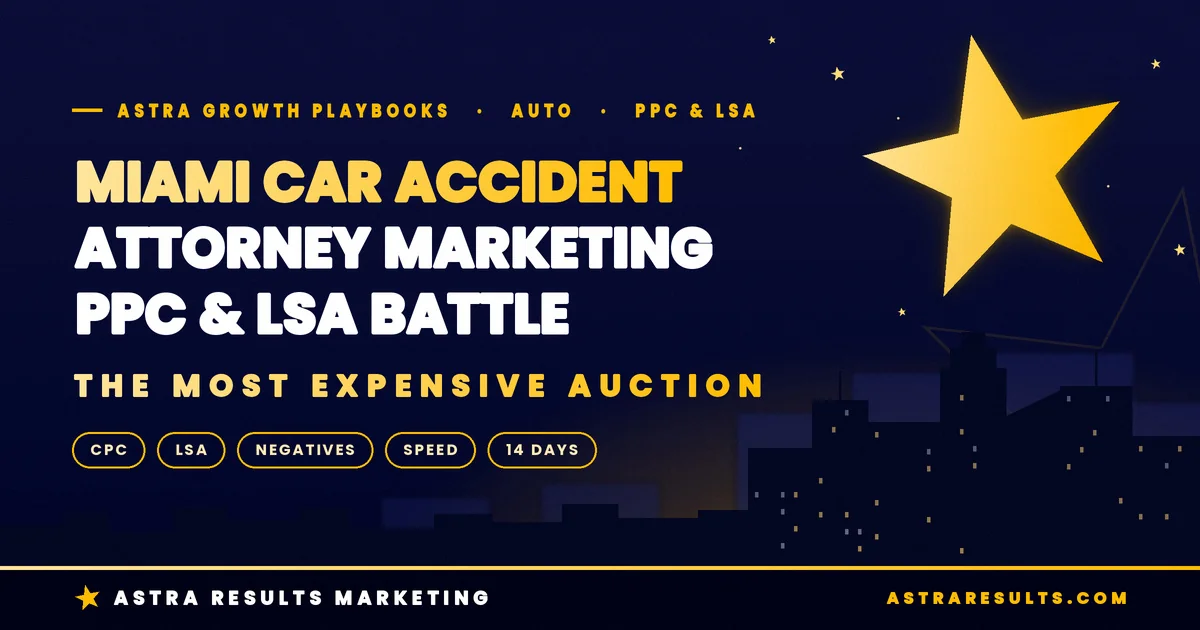 Miami Car Accident Attorney Marketing: The PPC & LSA Battle