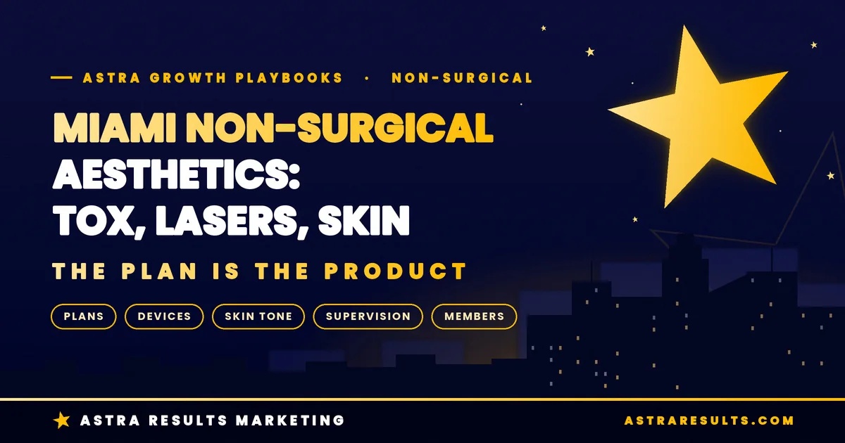 Miami Non-Surgical Aesthetics Marketing