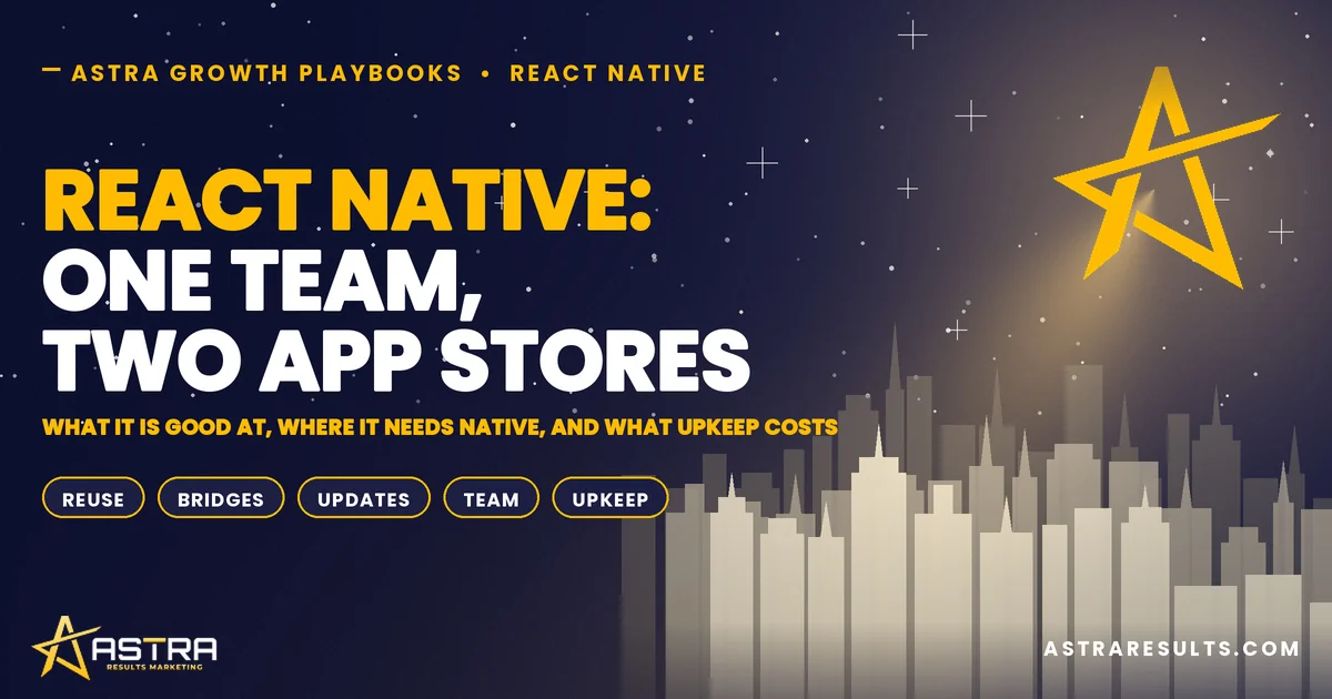 React Native: One Team, Two App Stores