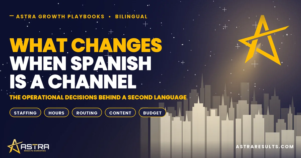 What Changes When Spanish Is a Channel
