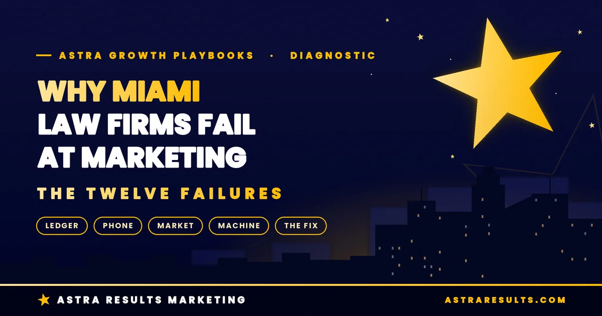 Why Miami Law Firms Fail at Marketing